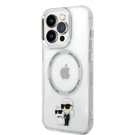Karl Lagerfeld IML Karl and Choupette MagSafe tok iPhone 13 Pro készülékhez átlátszó