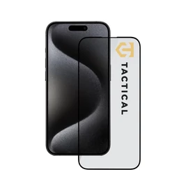 Tactical Glass Shield 5D Apple iPhone 15 Pro készülékhez fekete