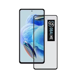 OBAL:ME 5D üveg kijelzővédő Xiaomi Redmi Note 12 4G/5G készülékhez fekete