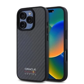 Red Bull Carbon Shiny Logo MagSafe tok iPhone 16 Pro Max készülékhez fekete