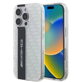 AMG Carbon Pattern tok iPhone 16 Pro készülékhez fehér