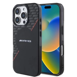 AMG Rhombs MagSafe tok iPhone 16 Pro készülékhez fekete/vörös