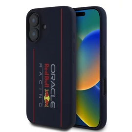 Red Bull szilikon Vertical Logo MagSafe tok iPhone 16 készülékhez tengerészkék