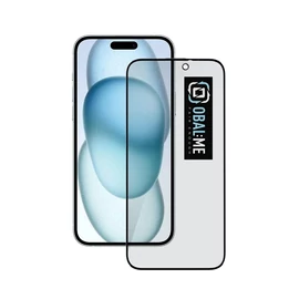 OBAL:ME Privacy 5D üveg kijelzővédő Apple iPhone 15 Plus/16 Plus készülékhez fekete