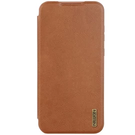Nillkin Qin Book PRO tok, Samsung Galaxy A56 5G készülékhez, barna