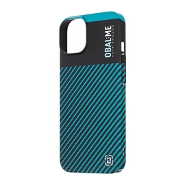 OBAL:ME Flossy Stripes tok Apple iPhone 14 készülékhez fekete/türkiz