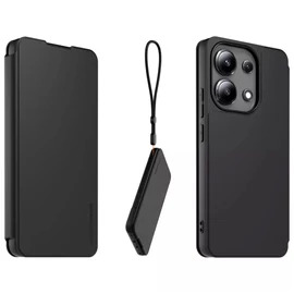 Made for Xiaomi könyv tok nyaklánccal – Xiaomi Redmi Note 13 4G készülékhez fekete