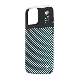 OBAL:ME Flossy Stripes tok az Apple iPhone 16 Pro Max készülékhez fekete/égkék