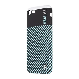 OBAL:ME Flossy Stripes tok Apple iPhone 7/8/SE2020/SE2022 készülékhez fekete/égkék