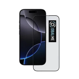 OBAL:ME 5D kijelzővédő Apple iPhone 16 Pro készülékhez fekete