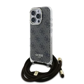 Guess IML 4G nyomtatott vállpántos tok iPhone 16 Pro Max készülékhez barna