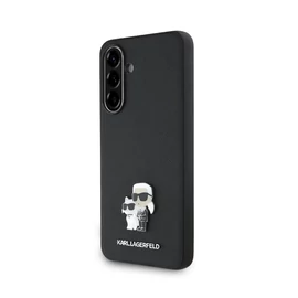 Karl Lagerfeld PU Saffiano Metal Karl and Choupette tok Samsung Galaxy A36 készülékhez fekete