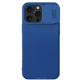 Nillkin CamShield PRO mágneses merev tok Apple iPhone 16 Pro Max készülékhez kék