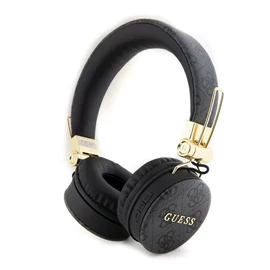 Guess PU Leather 4G Metal Logo Vezeték Nélküli Fejhallgató fekete