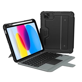 Nillkin Bumper Combo billentyűzetes tok (Backlit Version) iPad 10.9 2022/11 2025 készülékhez fekete