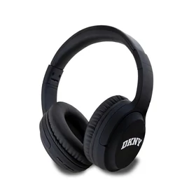 DKNY PU bőr Arch Logo vezeték nélküli fejhallgató fekete