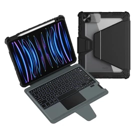 Nillkin Bumper Link billentyűzetes tok (háttérvilágításos verzió) – iPad Air 4/5/10.9 (2020/11/2024/2025) és iPad Pro 11 (2020/2021/2022) készülékhez fekete