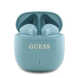 Guess Printed Classic Logo TWS vezeték nélküli fülhallgatók türkiz