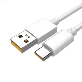 DL136 OPPO USB-C adatkábel SUPERVOOC Charge 65W 1m fehér - csomagolás nélküli gyári