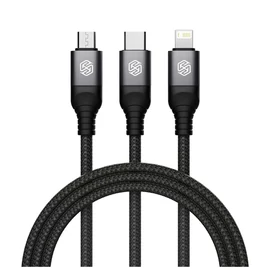 Nillkin Data Cable Swift Pro 3in1 1,5m adatkábel fekete