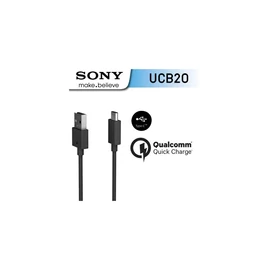 UCB-20 Sony USB-C adatkábel 3A 1m fekete - csomagolás nélküli gyári
