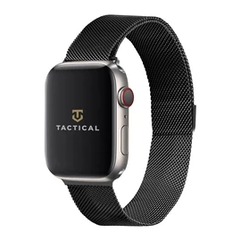 Tactical 351 Loop mágneses rozsdamentes acél szíj Apple Watch 1/2/3/4/5/6/7/8/9/10/SE készülékhez 42/44/45/46mm fekete