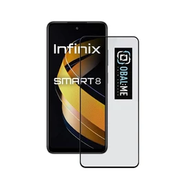 OBAL:ME 5D üveg kijelzővédő Infinix Smart 8 készülékhez fekete