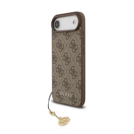 Guess 4G Charm hátsó tok iPhone 17 készülékhez Air Tone on Tone barna