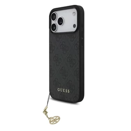 Guess 4G Charm tok iPhone 17 Pro Max készülékhez Tone on Tone szürke