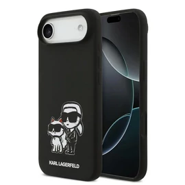 Karl Lagerfeld Liquid Silicone K&CH Sketch MagSafe tok iPhone 17 Air készülékhez fekete