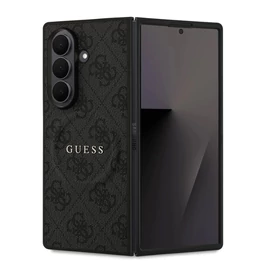 Guess PU Leather 4G Colored Ring Magnetic tok Samsung Galaxy Z Fold 7 készülékhez fekete