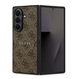 Guess PU Leather 4G Colored Ring Magnetic tok Samsung Galaxy Z Fold 7 készülékhez barna