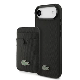 Lacoste Iconic Petit Pique MagSafe tok + pénztárca iPhone Air készülékhez fekete