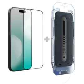 Nillkin Tempered Glass 2.5D CP+ PRO kijelzővédő az Apple iPhone 17 Pro Max készülékhez fekete (alkalmazóval)