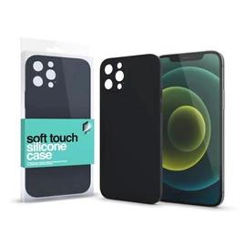Xprotector XPRO™ Soft Touch szilikon tok Slim Fekete Apple iPhone 12 Pro készülékhez