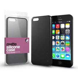 Xprotector XPRO™ Szilikon matte tok ultravékony fekete Apple iPhone 5 / 5S / SE 2016 készülékhez