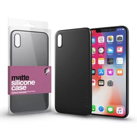 Xprotector XPRO™ Szilikon matte tok ultravékony fekete Apple iPhone X készülékhez