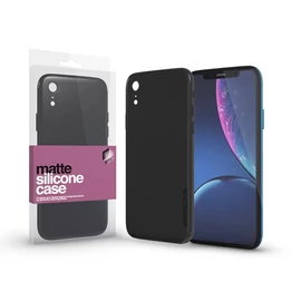 Xprotector XPRO™ Szilikon matte tok ultravékony fekete Apple iPhone Xr készülékhez