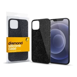 Xprotector XPRO™ Szilikon tok Diamond Fekete Apple iPhone 13 Pro Max készülékhez