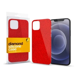 Xprotector XPRO™ Szilikon tok Diamond Piros Apple Iphone 13 Pro Max készülékhez