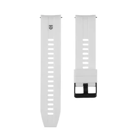 Tactical Quick Release Fehér szilikon univerzális óraszíj 22mm Samsung / Huawei / Honor / Garmin / Amazfit készülékekhez