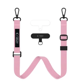 Tech-Protect C6S pink Crossbody pánt mobiltelefonhoz
