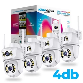 Xprotector NAKAVISION by XPRO™ C1 Okos IP kamera - FEHÉR - 4 darabos szett