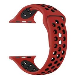 Xprotector XPRO™ Apple Watch lélegző sport szíj Piros / Fekete Apple Watch 38mm / 40mm / 41mm / 42mm (S10) készülékhez