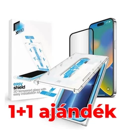 Xprotector XPRO™ Easy Shield 3D kijelzővédő üveg / üvegfólia, felhelyező készlettel Apple iPhone 16 Pro készülékhez
