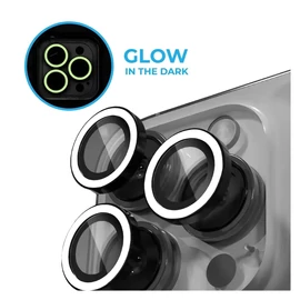 Xprotector XPRO™ Luminous Prémium Kameravédő Üveg Apple iPhone 16 / Apple iPhone 16 Plus készülékhez - Fehér