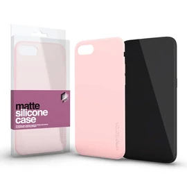 Xprotector XPRO™ Szilikon matte tok ultravékony Púder pink Apple iPhone 16 Plus készülékhez