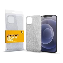 Xprotector XPRO™ Szilikon tok Diamond Ezüst Apple Iphone 15 Pro Max készülékhez