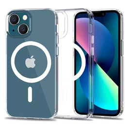 Apple iPhone 13 Mini szilikon hátlap - Tech-Protect Magmat Magsafe - átlátszó