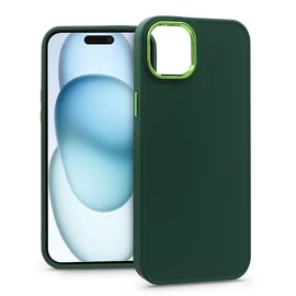 Apple iPhone 15 Plus szilikon hátlap - Frame - zöld